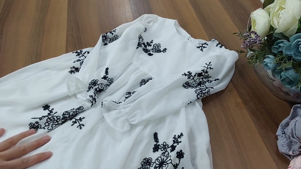 yeni başlayanlar için kolay anlatımlı astarlı Kız çocuk elbise dikim