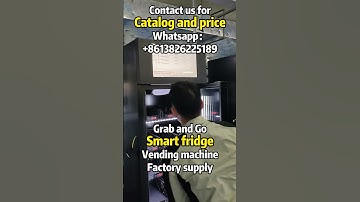 Grab and go smart fridge vending machine ready to ship, best office vending solution. #smartvending