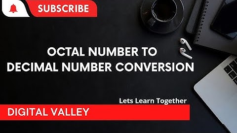How to convert octal number to decimal number with solved examples.#octaltodecimal