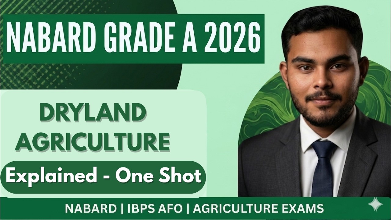 Problems of Dryland Agriculture | NABARD Grade A 2026 | IBPS AFO 2026 ...