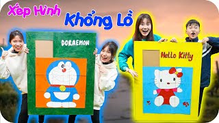 Chế Tạo Đồ Chơi Xếp Hình Doraemon Vs Hello Kitty Khổng Lồ ♥ Minh Khoa TV