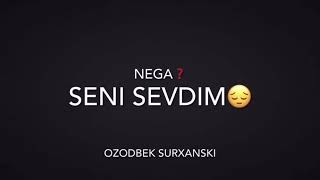 Nega Seni Sevdim😔🥀 || Qora Yozuvli Videolar #Rayxona0677