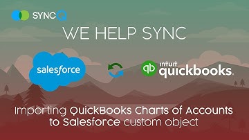 SyncQ Sync Automation - Importing QuickBooks Chart of Accounts to Salesforce