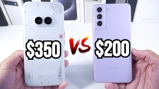 Samsung Galaxy S21 FE VS Nothing Phone 2a - (Cameras, Speed Test, Display & PUBG)