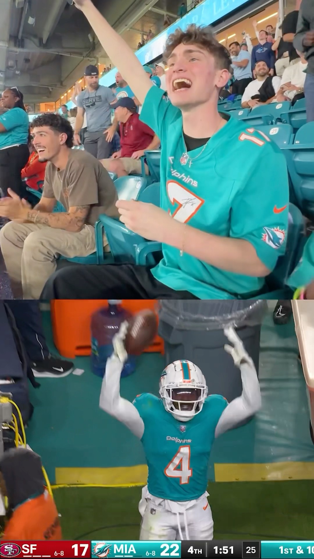 Live reaction to Dolphins victory!! @BrandonSloane