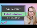 UNIVERSITY LECTURER - How many students become lecturers? Are lecturer jobs hard to get?
