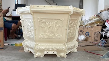 Báo giá khuôn đúc chậu lục giác 85 chân liền đổ đáy siêu to khổng lồ