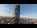 Diving Sky Tower in Wroclaw with DJI FPV Drone in manual mode - Long version