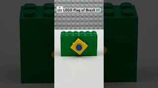 Flag of Brazil 🇧🇷 | Bandeira do Brasil | FIFA World Cup LEGO Easy Build ⚽ #shorts