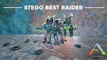 MY STEGOSAURUS RAIDED THEIR BASE - Official ARK (Solo Alpha) Ep 5