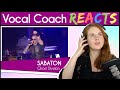 Vocal Coach reacts to Sabaton - Ghost Division (Joakim Broden Live)