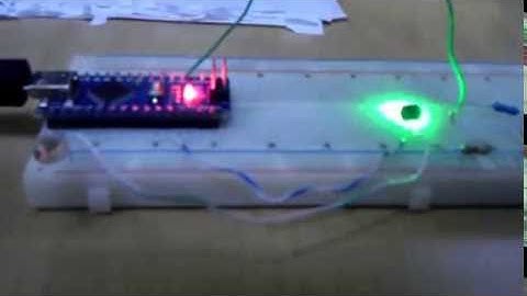 Laser pointer sensor with Arduino