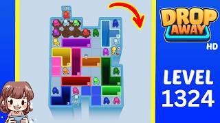 Drop Away Level 1324 Solution Walkthrough