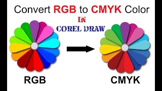 How to convert RGB to CMYK in Coreldraw | Change RGB to CMYK Color | RGB to CMYK Color Conversion screenshot 4