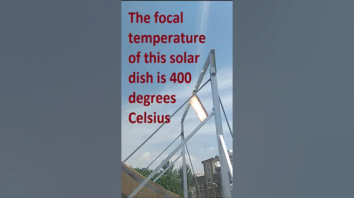The focal temperature of the solar dish