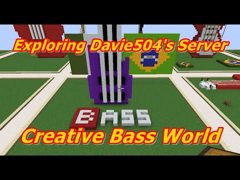 Exploring Davie504's Minecraft Creative Server Lots of Nice Bass! - YouTube