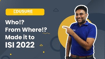 Who!? From Where!? Made it to ISI 2022