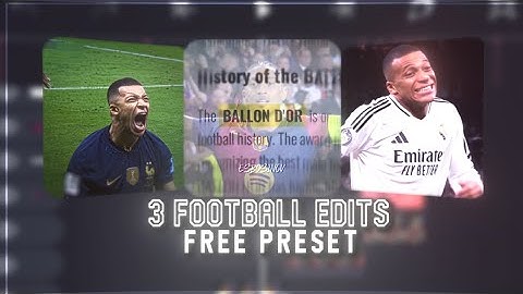 3 Football edits preset on (Alight Motion) Part 2
