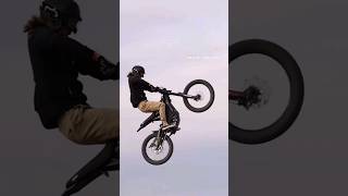 Epic air wheelie Crazy Powerful Jump over cliffs #electric #bikelife #moto #emoto#ebikes #surron