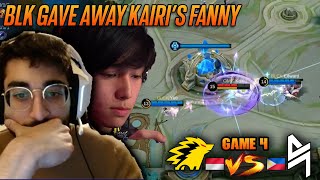 This is why you never open Kairi's Fanny | BLK vs ONIC ID GAME 4 | Mobile Legends