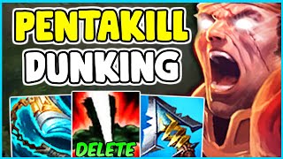 I GOT A 1V5 PENTAKILL WITH THE NEW MEGA SLOW DARIUS TOP! Darius Guide Season 11 - League Of Legends