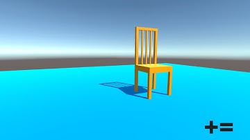 Create a (blockout) chair with primitive shapes, understanding the transform of objects - UNITY 2021
