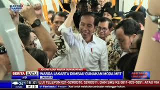Jajal MRT, Jokowi: DKI Akan Terapkan ERP, Kita Paksa Pemilik Mobil Beralih ke MRT