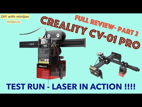 Best compact laser engraver | review and testing | Creality CV-01 Pro | hobby laser DIY