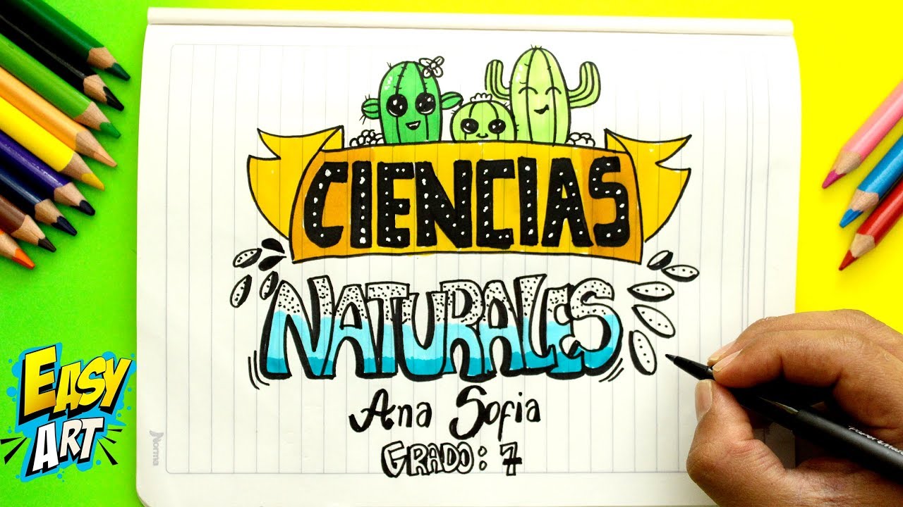 IDEAS - Para Decorar y marcar Tus Cuadernos - Portadas De Ciencias Naturales  - Cute - DIY - thptnganamst.edu.vn