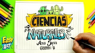 IDEAS - Para Decorar y marcar Tus Cuadernos - Portadas De Ciencias  Naturales - Cute - DIY - thptnganamst.edu.vn