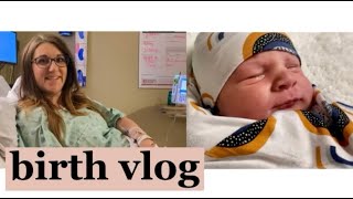 Birth Vlog of baby number 8 || Induction at 39 weeks || quick labor