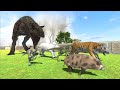 Escape from Indotaurus - Animal Revolt Battle Simulator