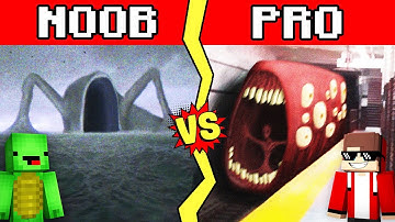 SEA EATER VS TRAIN EATER Build Battle In Minecraft - NOOB VS PRO CHALLENGE - Maizen Parody