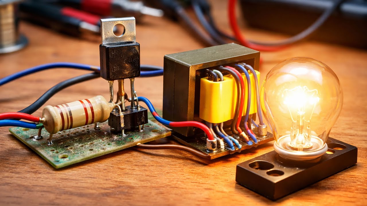 Ultra Simple Inverter Using Just One Transistor! | DIY Electronics ...
