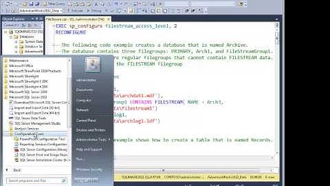 FileStream y FileTable en SQL Server 2012
