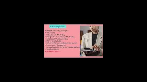 ETL Testing Demo Video