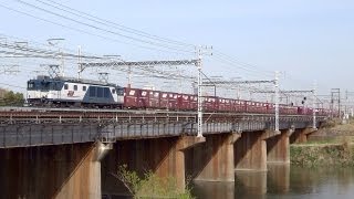 JR貨物 EF64-1047 貨物列車(1653レ JR貨物更新色 大宮更新) 枇杷島－名古屋