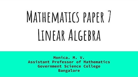 07  finite dimensional vector spaces