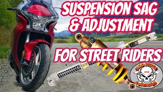 Motorcycle Suspension SAG Adjustment Street