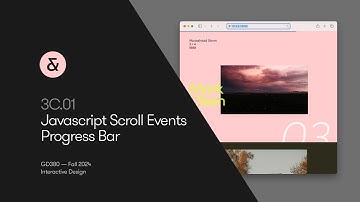 3C.02 — JavaScript Scroll Events — Progress Bar