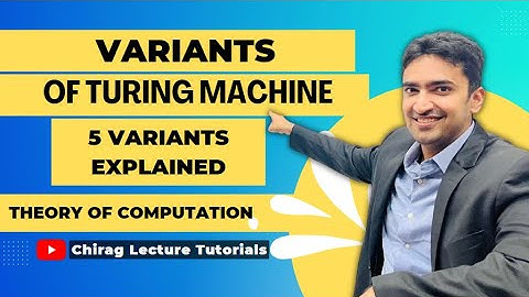 Variants of Turing Machine with Solved Examples|| Modification of Turing Machine||TOC Lectures