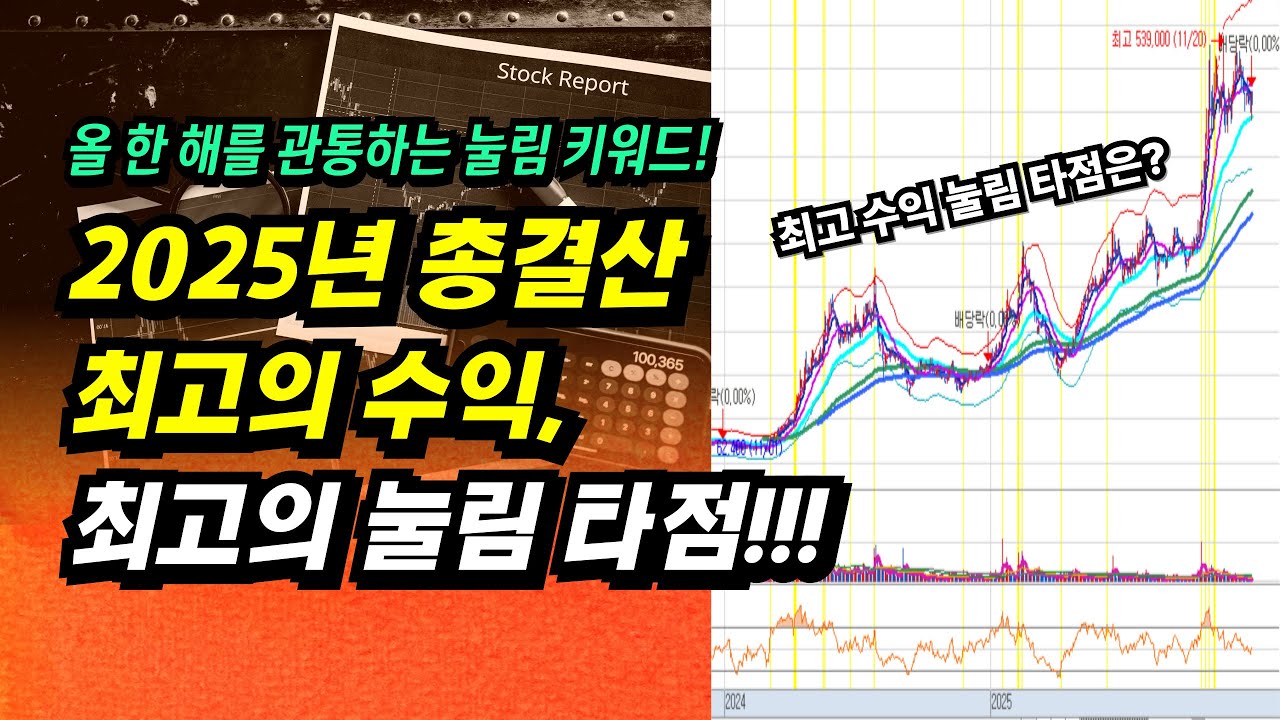 2025년 총결산, 최고의 수익, 최고의 눌림타점!!!ㅣ이제 주식으로 돈 좀 벌어 봅시다.ㅣ부자회사원 주식투자 강의 공부 책 추천
