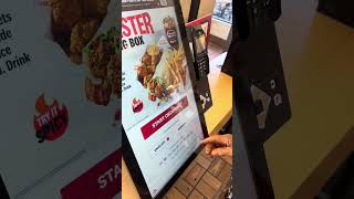 Teaching my 82-Year-Old Dad how to use kiosk #smartkiosks #digitalkiosks #kfc #foodie #kiosks #qsrs