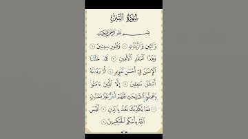 سورة التين سعد الغامدي #اكسبلور #لايك #اهميه #دويتو #تيك_توك #القرآن_الكريم