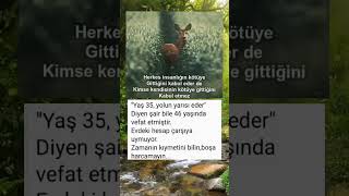 Yaş 35 Yolun Yarısı Eder.