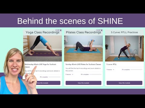SHINE Scoliosis Yoga & Pilates Membership 2025