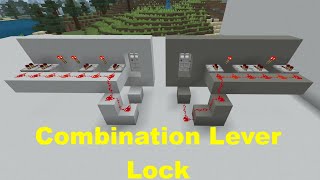 MineCraft Tutorial - Combination Lever Lock System