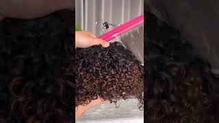 T1b/4 Sdd Pixie Curly Human Hair Bundles with Lace Closure #humanhair #pixiecurly #hairfactory