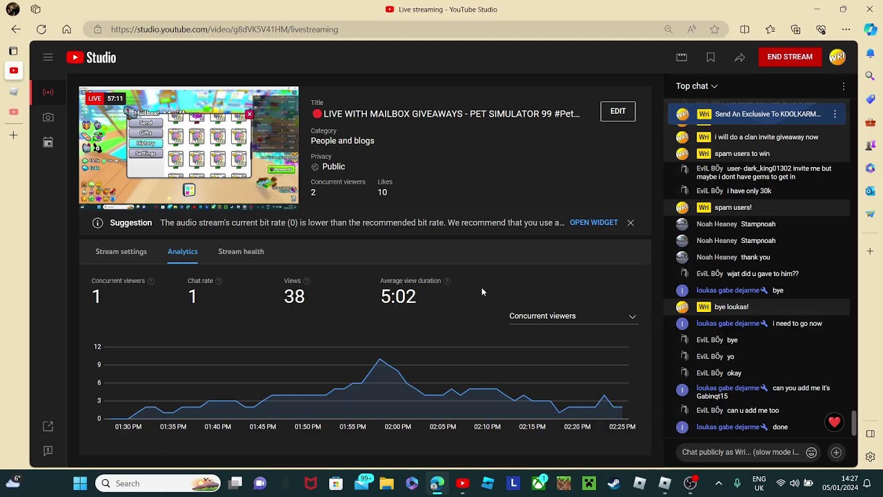 🔴LIVE WITH MAILBOX GIVEAWAYS - PET SIMULATOR 99 #PetSimulator99 #Petsim #roblox #biggames