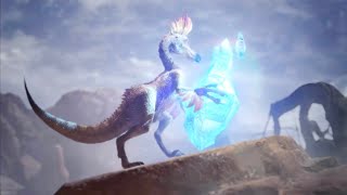 魔物獵人世界 特殊任务来自异世界的访客莫古吗库啵 巨大化骚鸟力战炎王龙 恐暴龙 9 带你一起探险剧情的发